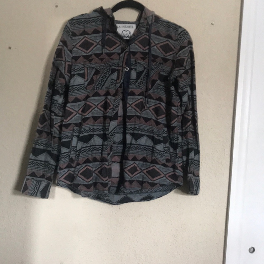 Boho button up jacket